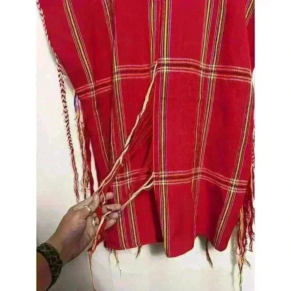 Thailand Karen Tribe Woven Vest Vintage Burma Chin Tribal Attire 0063 - Picture 9 of 9
